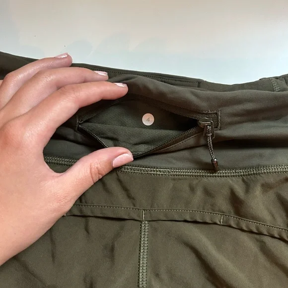Lululemon Speed Up 4” Dark Olive - Picture 5 of 8